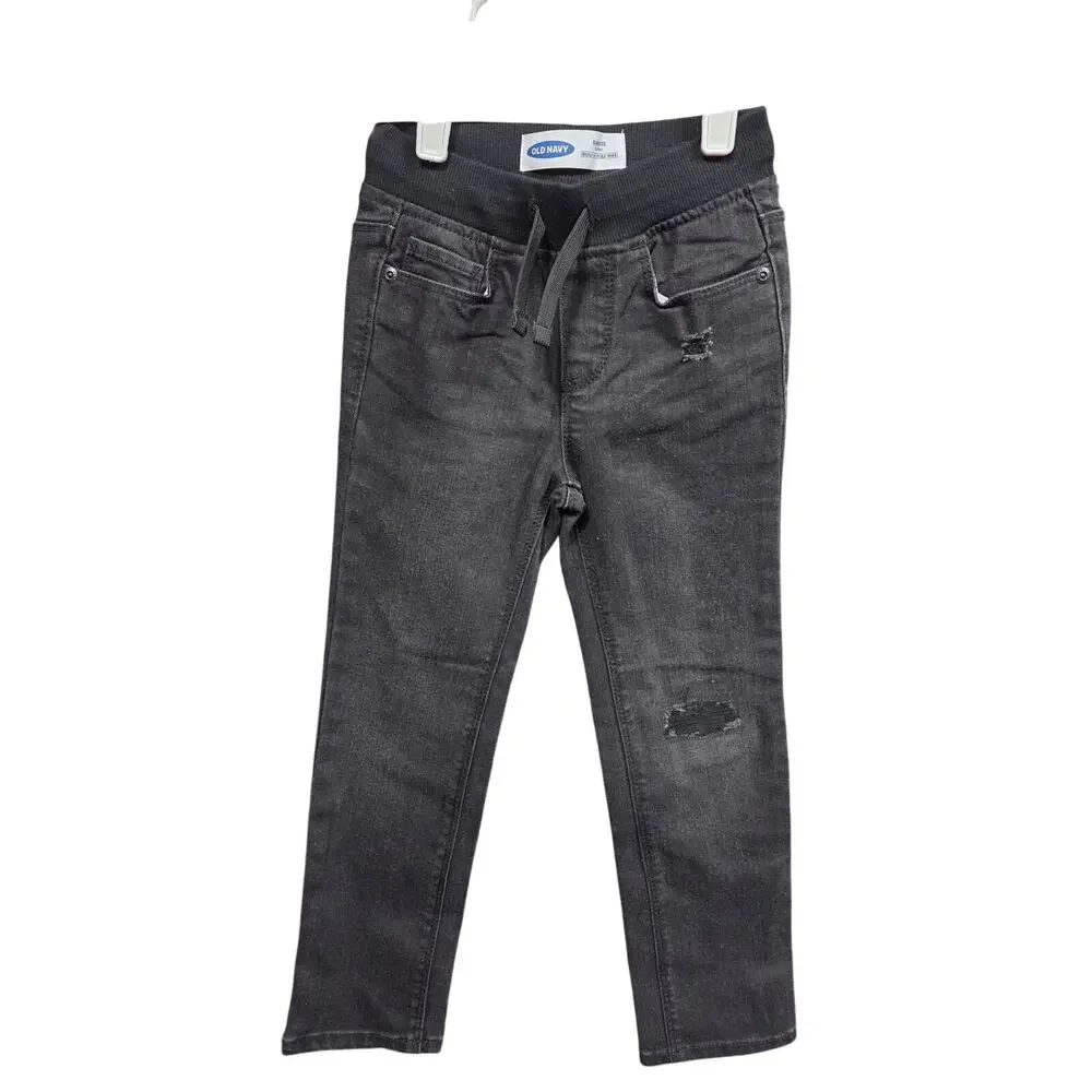 5/$20 Black Karate Skinny Flex Max Jeans - Old Navy - 5T